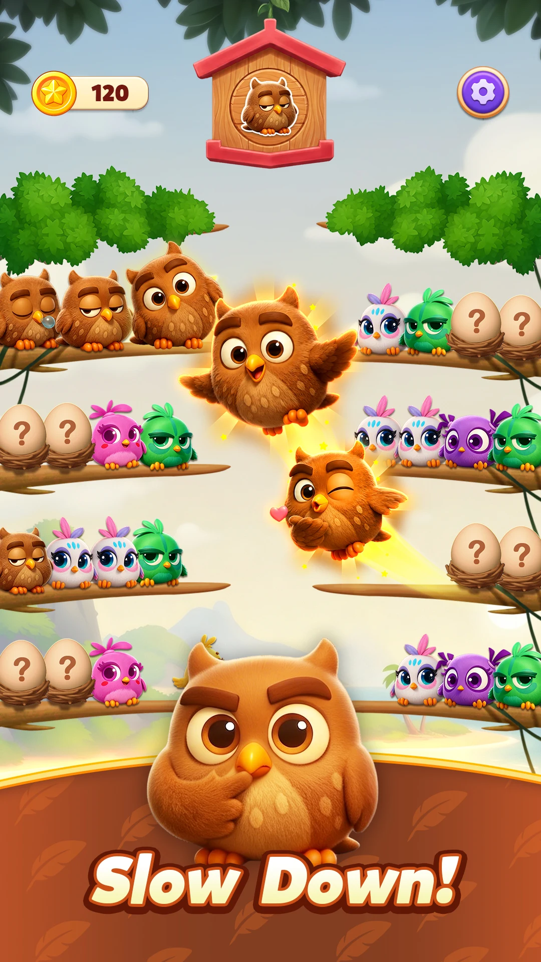 Chirpy Sort: Bird Color Puzzle screenshot