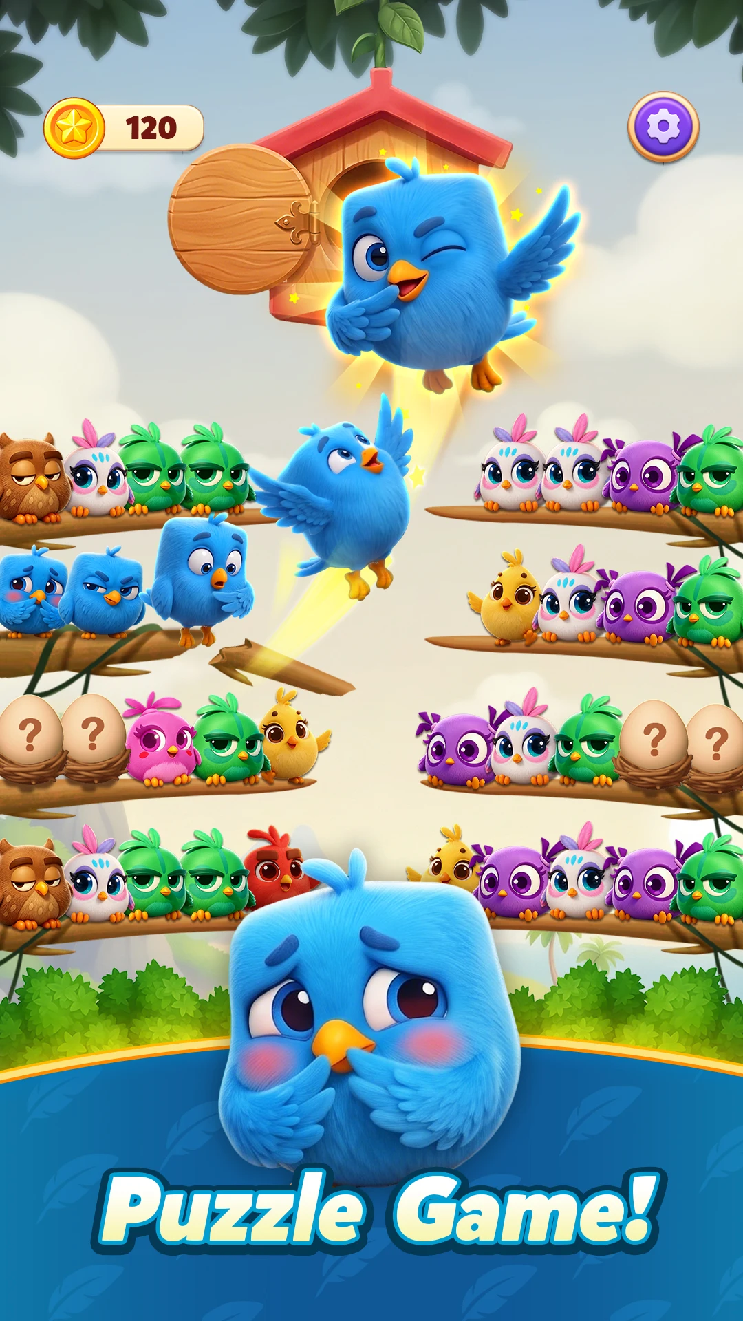 Chirpy Sort: Bird Color Puzzle screenshot