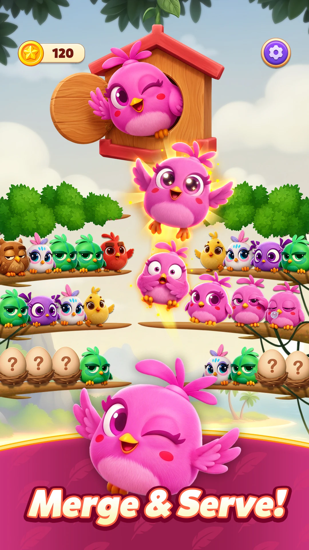Chirpy Sort: Bird Color Puzzle screenshot