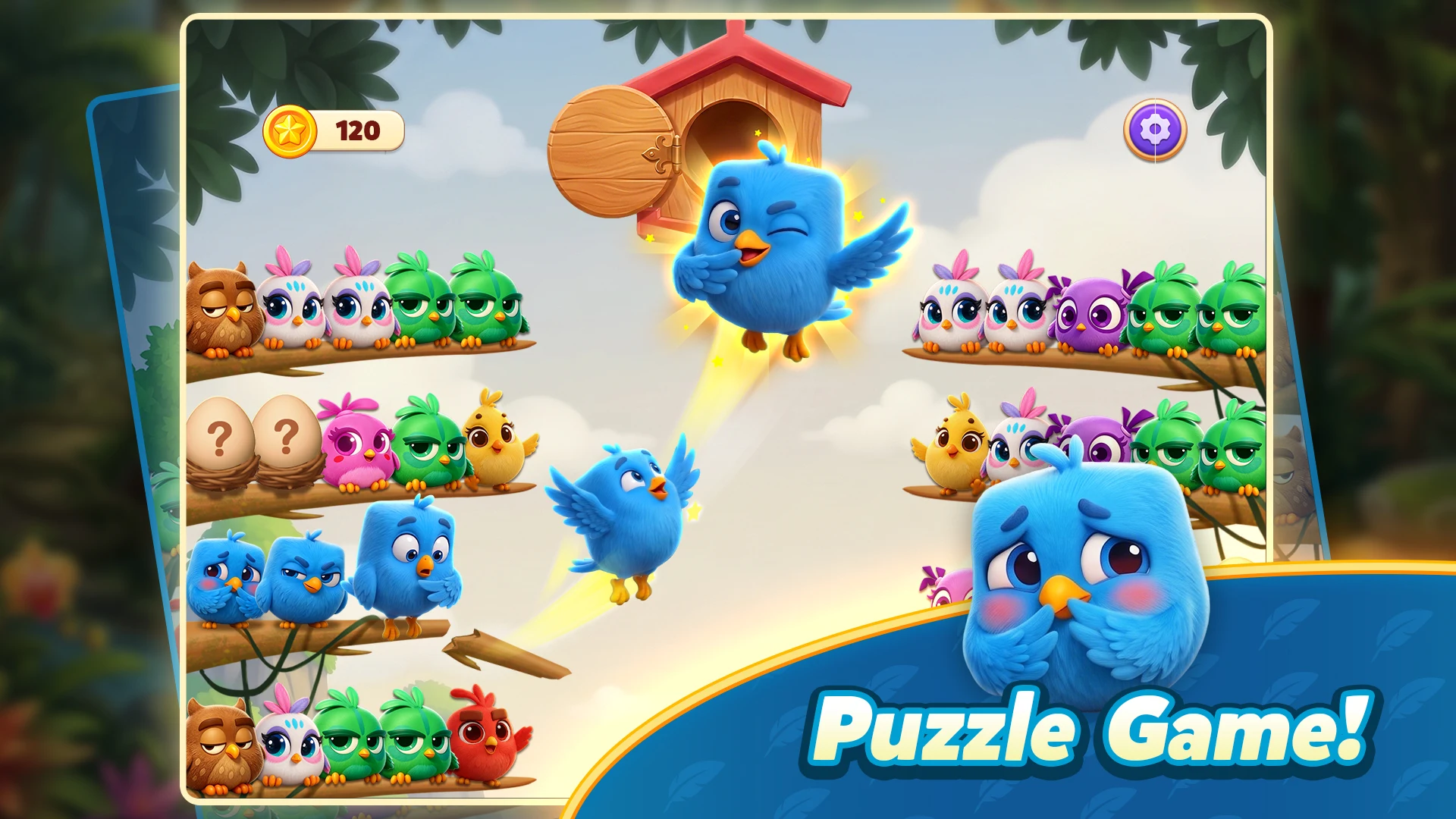 Chirpy Sort: Bird Color Puzzle screenshot